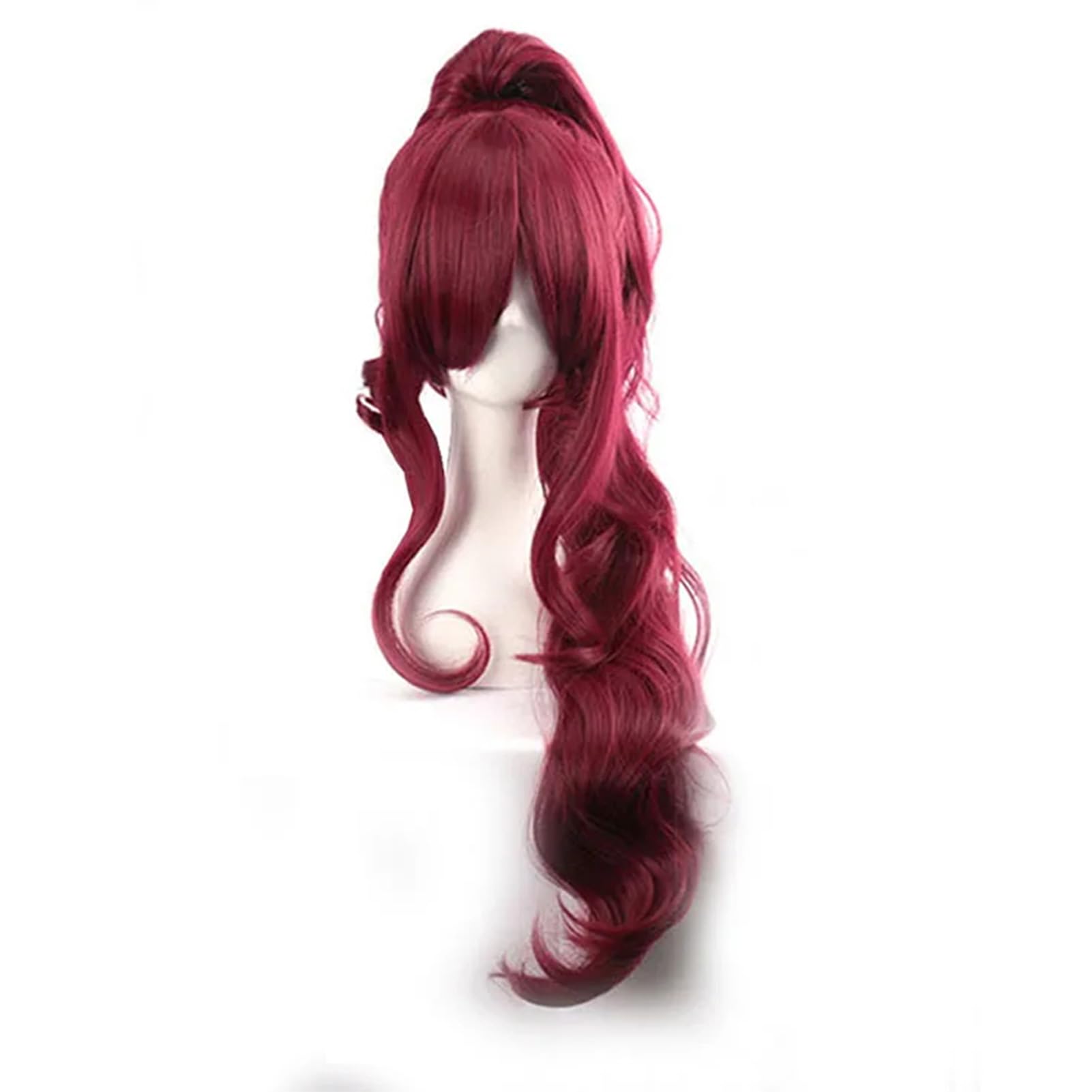 【た様】メガラウィッグ Amazon.com: ZNTU Dark Red Wig - Cherry Red Ponytail for Meg